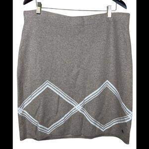 Royal Robbins Merino‎ Wool Mini Sweater Skirt Women's Standard Fit Sz XL READ